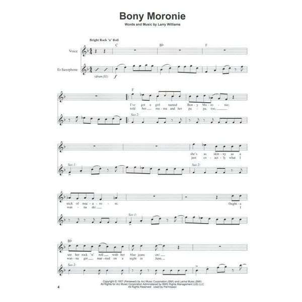 Hal Leonard Sax Play-Along Rock 'n' Roll