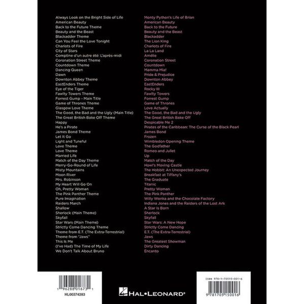 Hal Leonard First 50 Film & TV Hits Piano