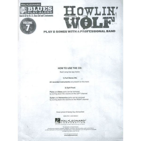 Hal Leonard Blues Play-Along Howlin' Wolf