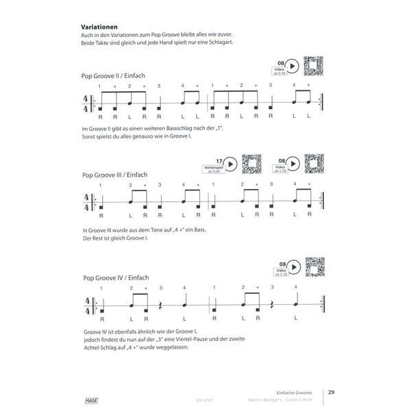 Hage Musikverlag Cajon Schule