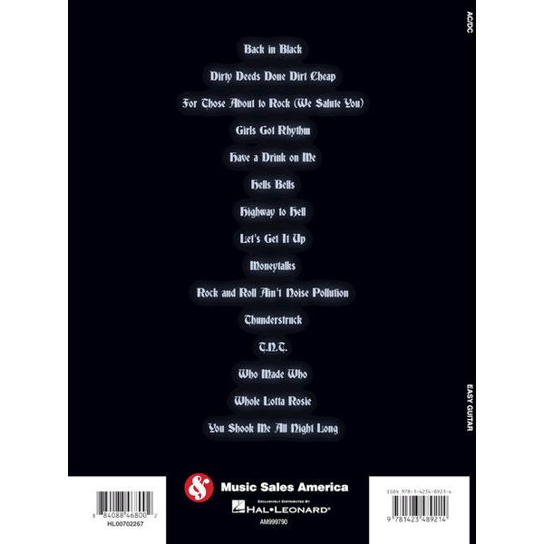 Hal Leonard AC/DC Easy Guitar Riffs