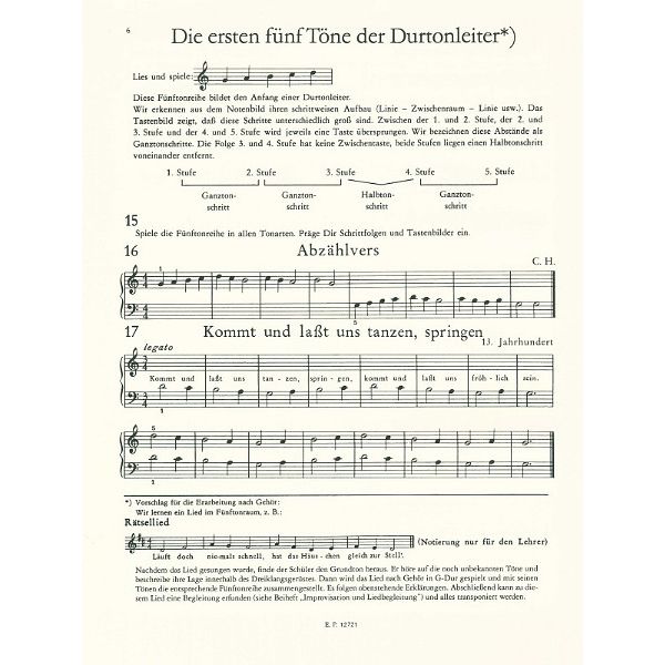 Edition Peters Holzweissig Klavierschule