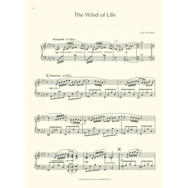 Zen-On Joe Hisaishi Best Of Piano