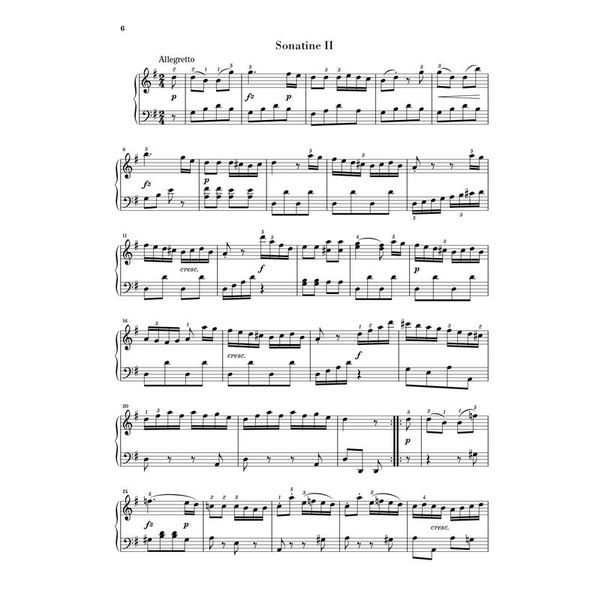 Henle Verlag Clementi Sechs Sonatinen