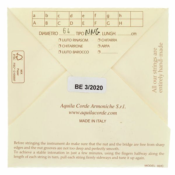 Aquila 64NNG New Nylgut Lute String