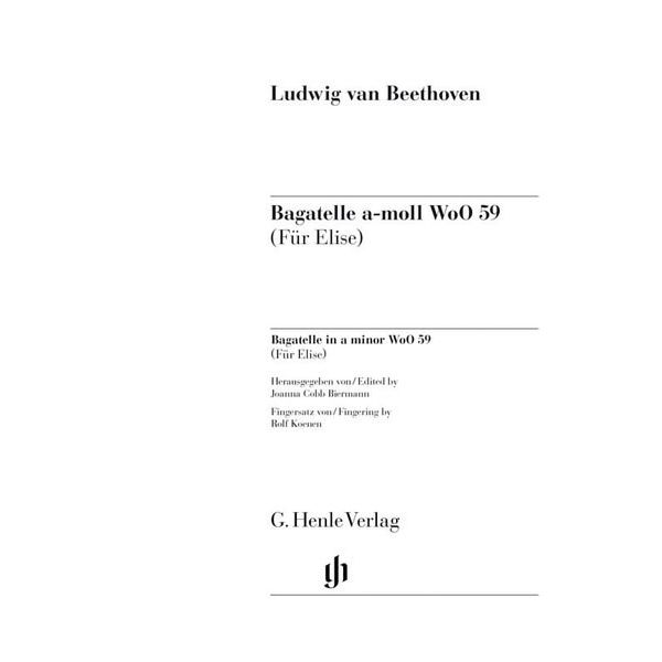 Henle Verlag Beethoven Für Elise