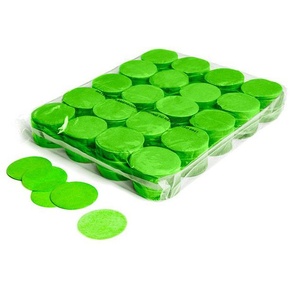 Magic FX Confetti round  55mm L. Green
