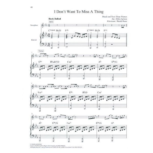 Schott Love Ballads T-Sax