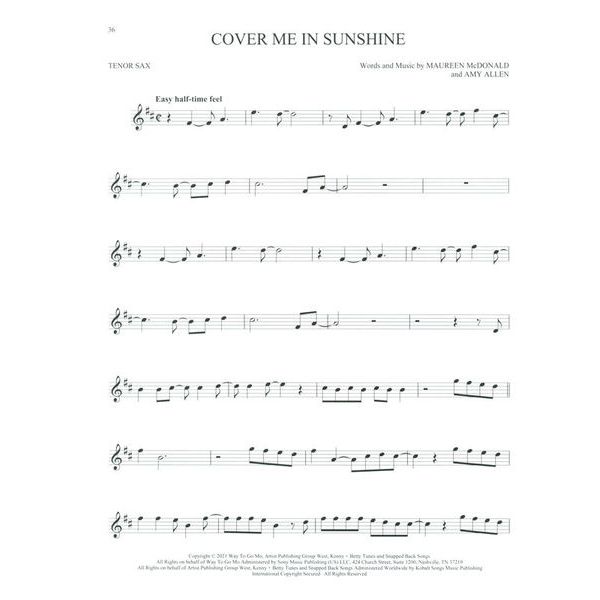 Hal Leonard 101 Top Hits for Tenor Sax