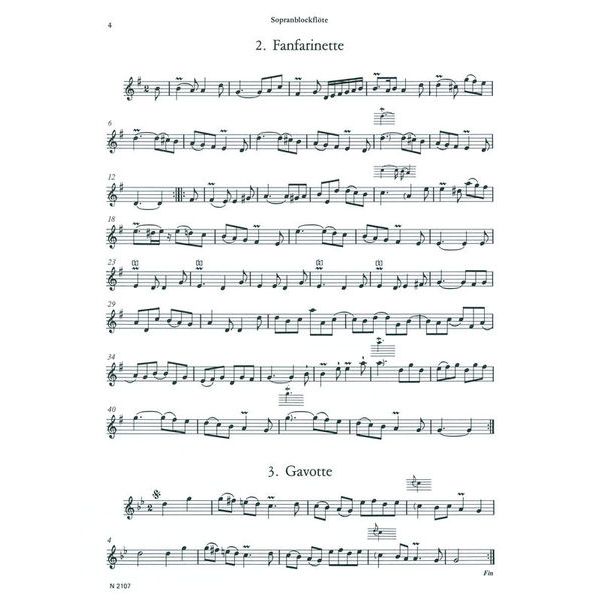 Heinrichshofen Verlag Rameau Spielstücke Blockflöte