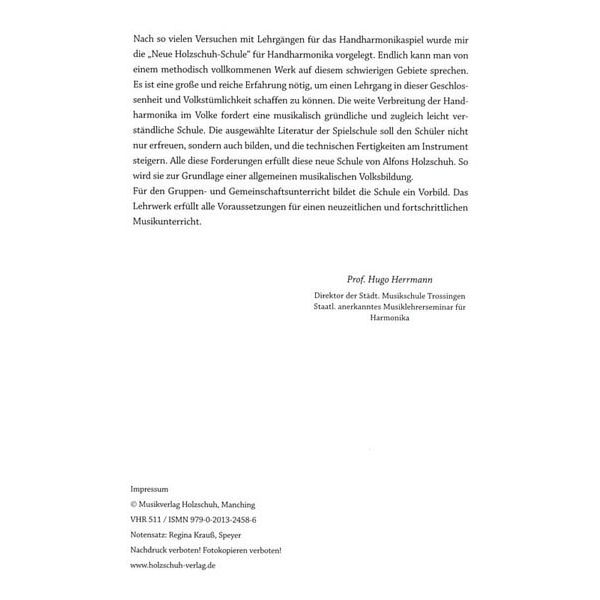 Holzschuh Verlag Neue Holzschuh-Schule 1