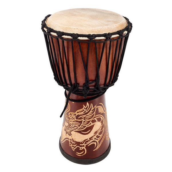Terre Djembe Carved Dragon 50cm