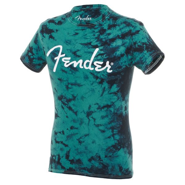 Fender T-Shirt Tie-Dye Logo Black XL