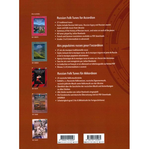 Schott Russian Folk Tunes Accordion