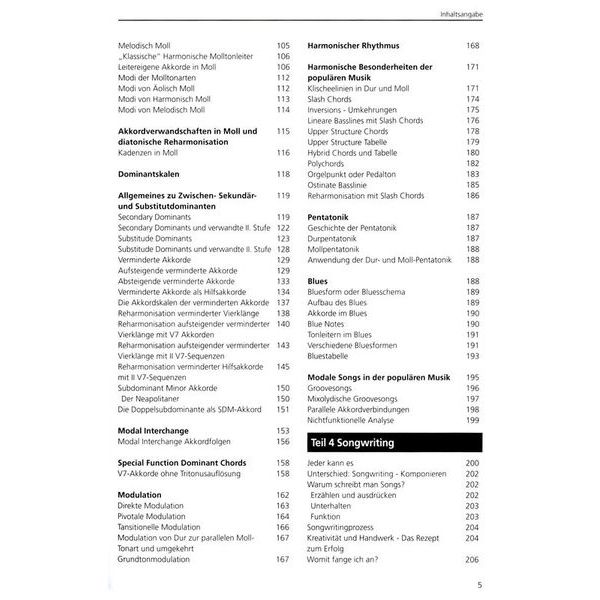 Leu Verlag Harmonielehre und Songwriting