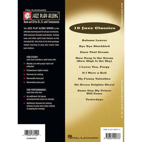 Hal Leonard Jazz Play-Along Miles Davis