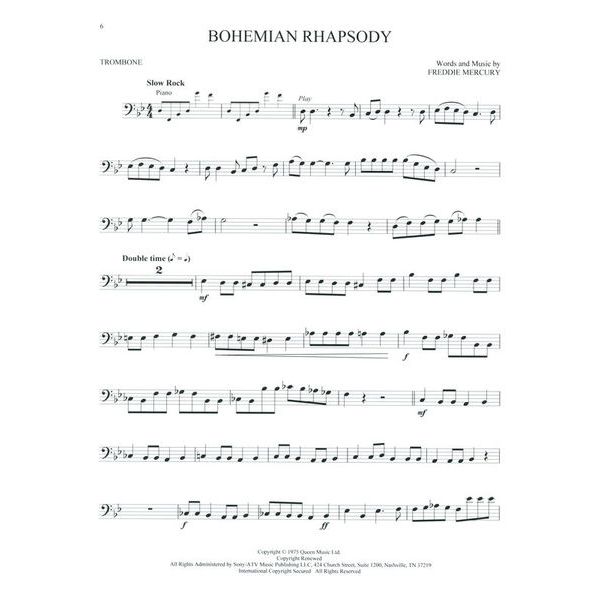 Hal Leonard Queen Trombone Play-Along