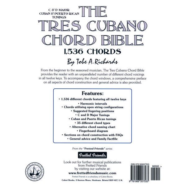 Cabot Books Publishing Tres Cubano Chord Bible