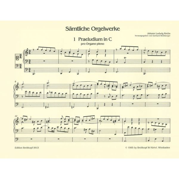 Breitkopf & Hrtel Krebs Orgelwerke II