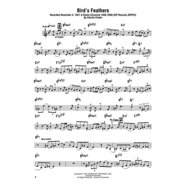 Hal Leonard Charlie Parker Omnibook C 2
