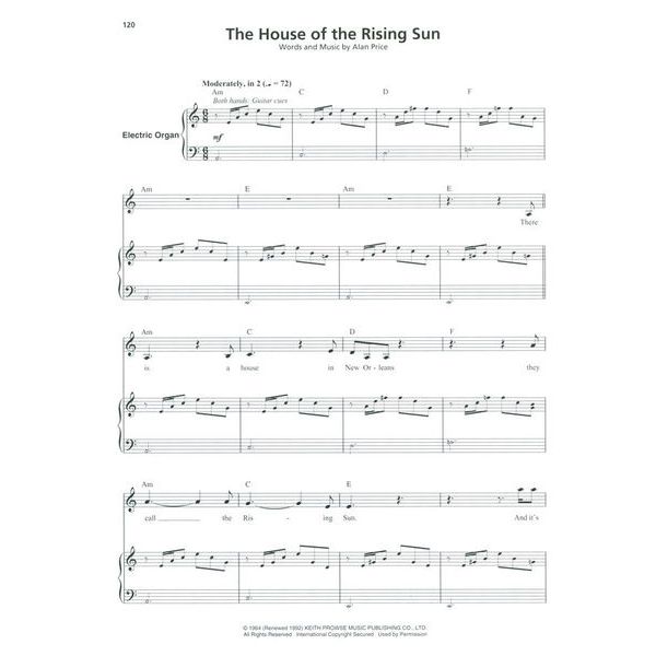 Hal Leonard Rock Keyboard / Organ Hits