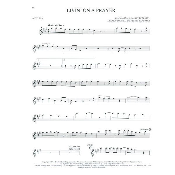 Hal Leonard 101 Popular Songs Alto Sax