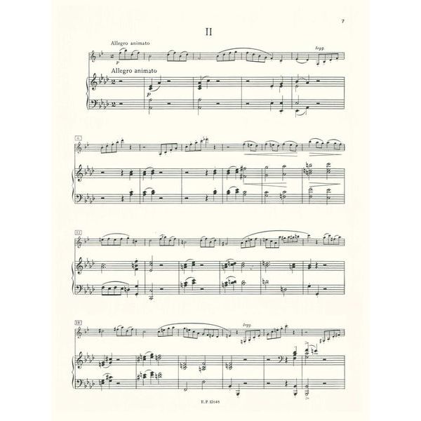 Edition Peters Saint-Sans Sonate Clarinet