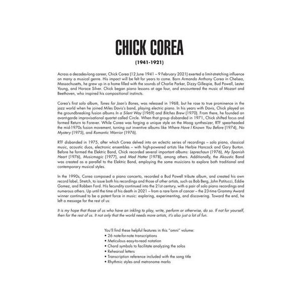 Hal Leonard Chick Corea Omnibook