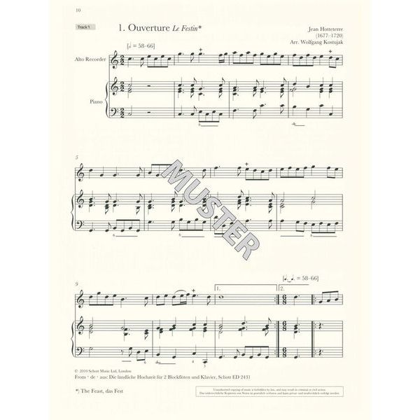 Schott Baroque Recorder Anthology 3