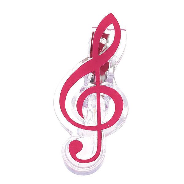 agifty Music Clip Violin Clef Pink
