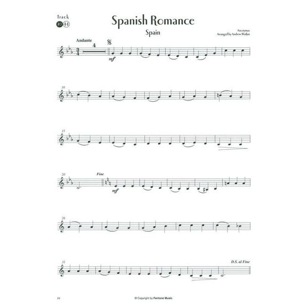 Fentone Music World Famous Folksongs Trumpet