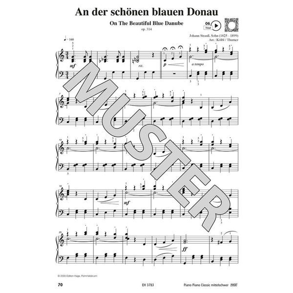Hage Musikverlag Piano Classic Intermediate