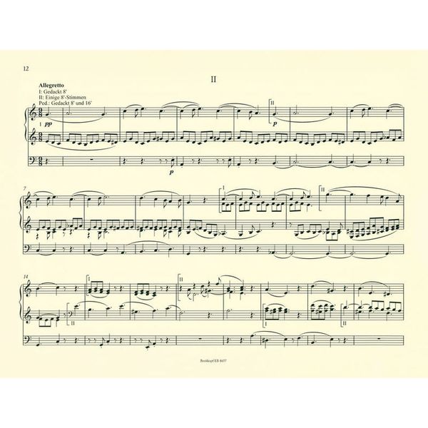 Breitkopf & Hrtel Gade Drei Tonstücke for Orgel