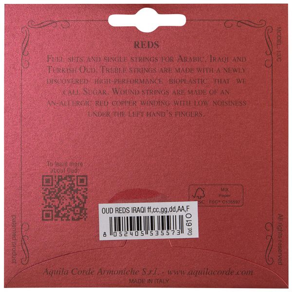 Aquila Red Series Iraqi Oud Strings