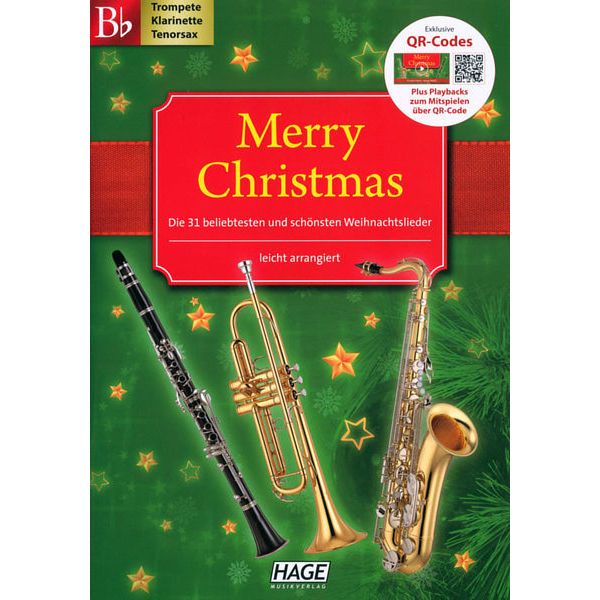 Hage Musikverlag Merry Christmas Bb