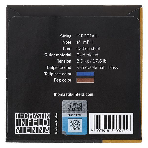 Thomastik Rondo Gold E Vn 4/4 Gold Med.