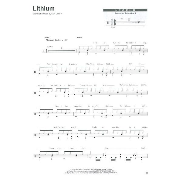 Hal Leonard Drum Play-Along Nirvana