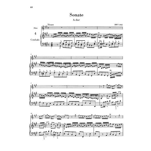 Henle Verlag Bach Flötensonaten 1