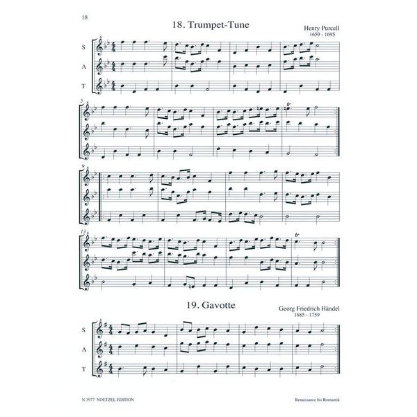 Heinrichshofen Verlag Renaissance bis Romantik