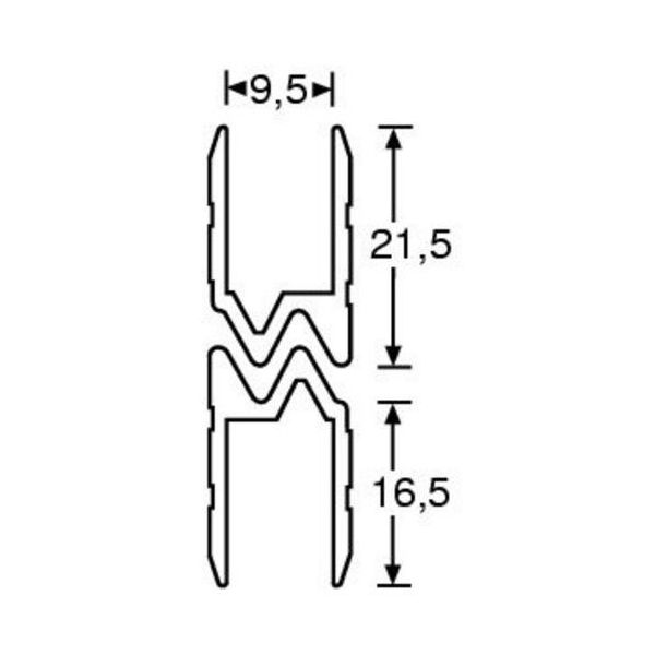 Adam Hall 6103 Hybrid Lid Location 9,5mm