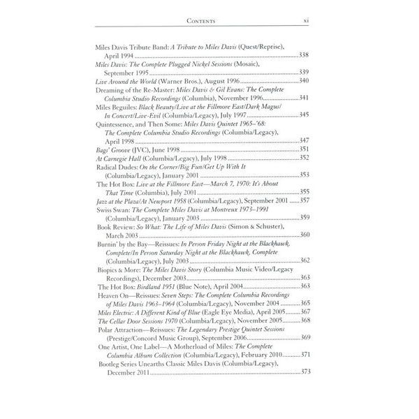 Backbeat Books The Miles Davis Reader