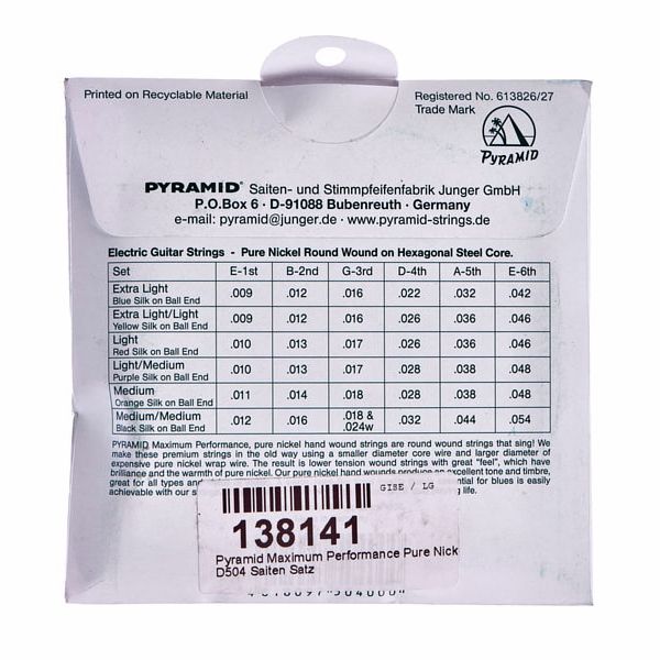 Pyramid Performance Pure Nickel D504