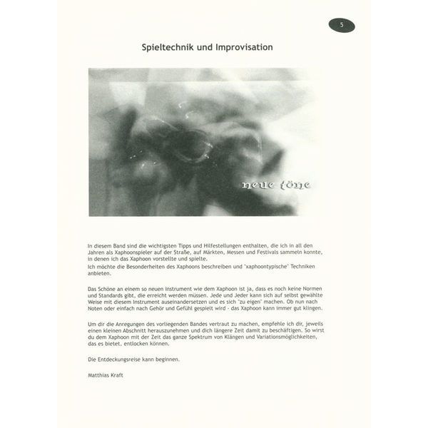 Matthias Kraft Verlag Das Xaphoon Buch