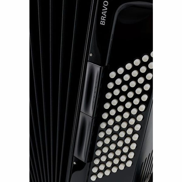 Hohner Bravo III 72 Black silent key