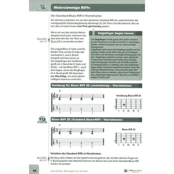 Alfred Music Publishing Garantiert Bluesgitarre lernen