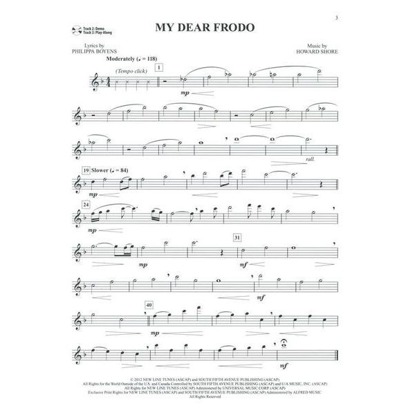 Alfred Music Publishing Hobbit Trilogy Flute