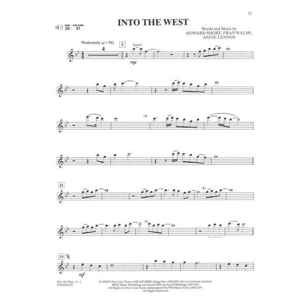 Alfred Music Publishing Lord Of The Rings 1-3 Flute