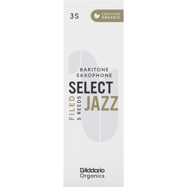 DAddario Woodwinds Organic Sel. Jazz Filed BAR 3S