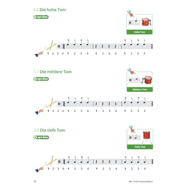 Blser-Schulen-Verlag Gemeinsam Lernen 1 Drumset