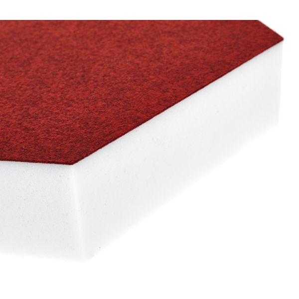 t.akustik Hexagon Melamine Bordeaux 50